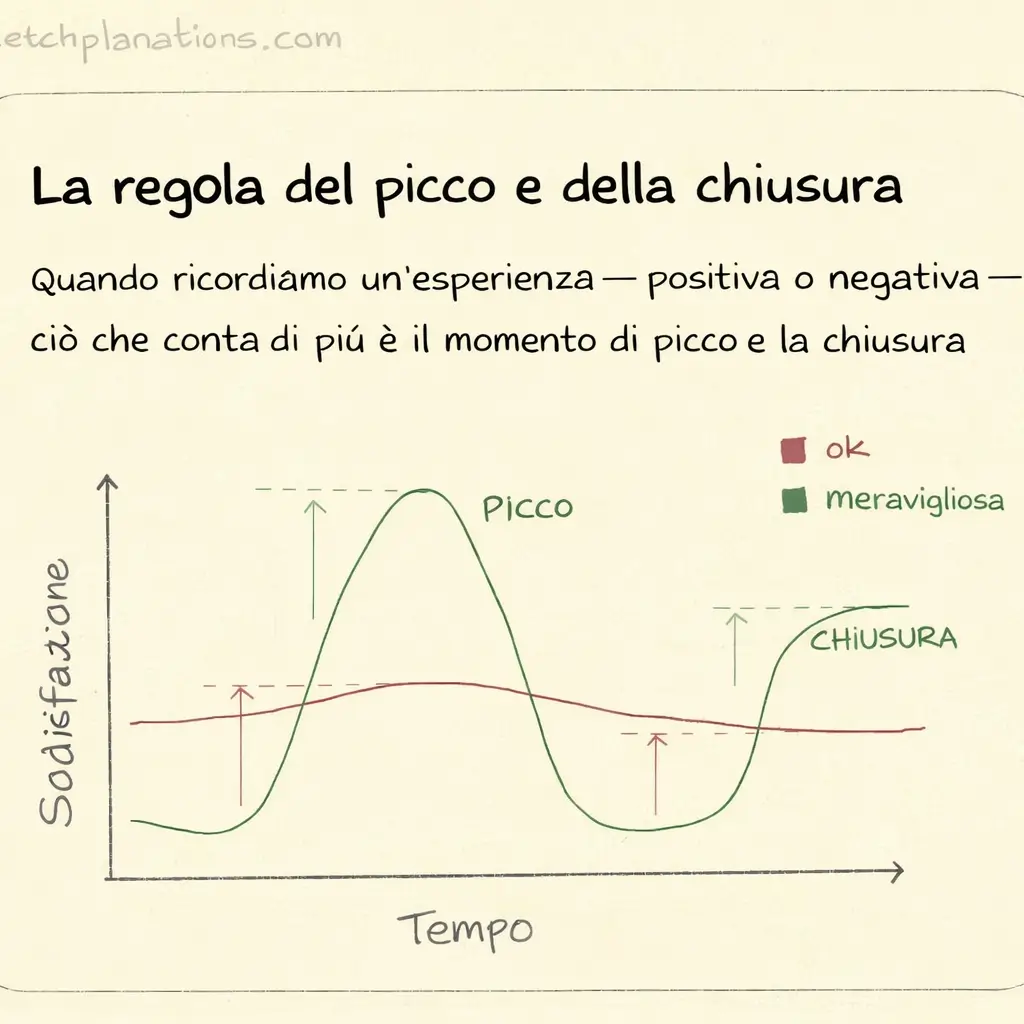 La regola del picco e della fine: perché il cliente ricorda solo l'antipatia del commesso